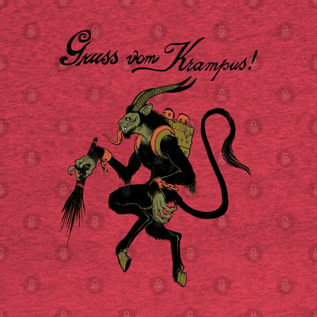 Vintage Krampus Illustration by JennyPool